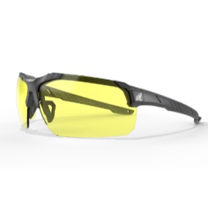 Tacana Black Safety Glasses with Yellow Vapor Shield |