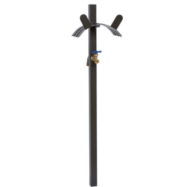 Freestanding Hose Hanger with Faucet Holds 150 Ft