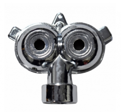 Zinc Twin-Circle Spray Sprinkler, 30 Ft. Diameter