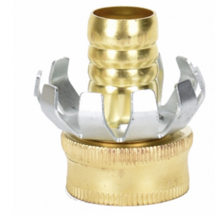 Brass Clincher Hose Mender 5/8" Female
