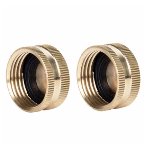 Brass Hose Cap 2-Pack
