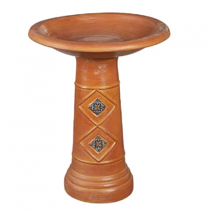 Terracota Mexican Birdbath 22.5"