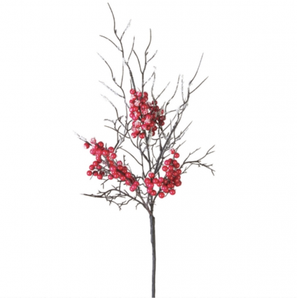 Snow Berry Spray  25"