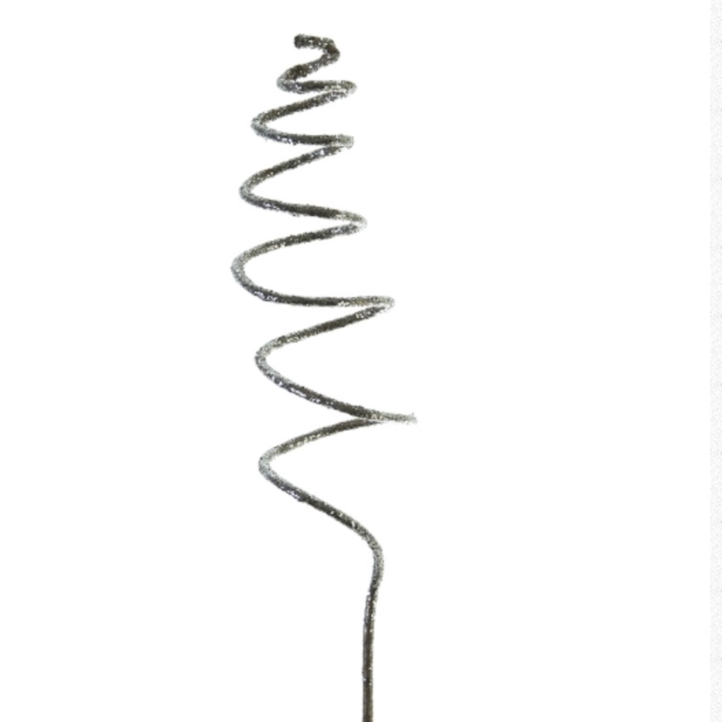 STICK, 36" TWIRLY GOLD GLITTER