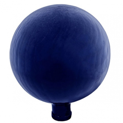 Crackle Blue Gazing Globe 10"