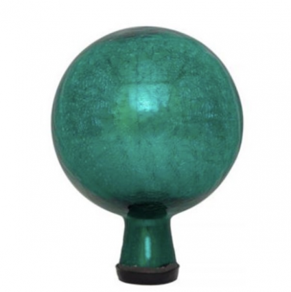 Crackle Emerald Gazing Globe 12"