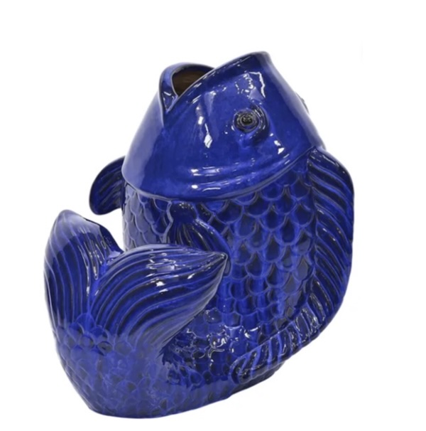 Blue Ceramic Carp 