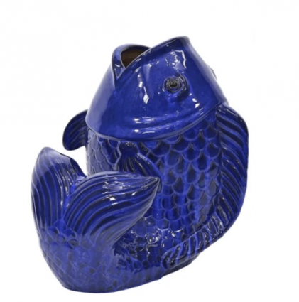 Blue Ceramic Carp 