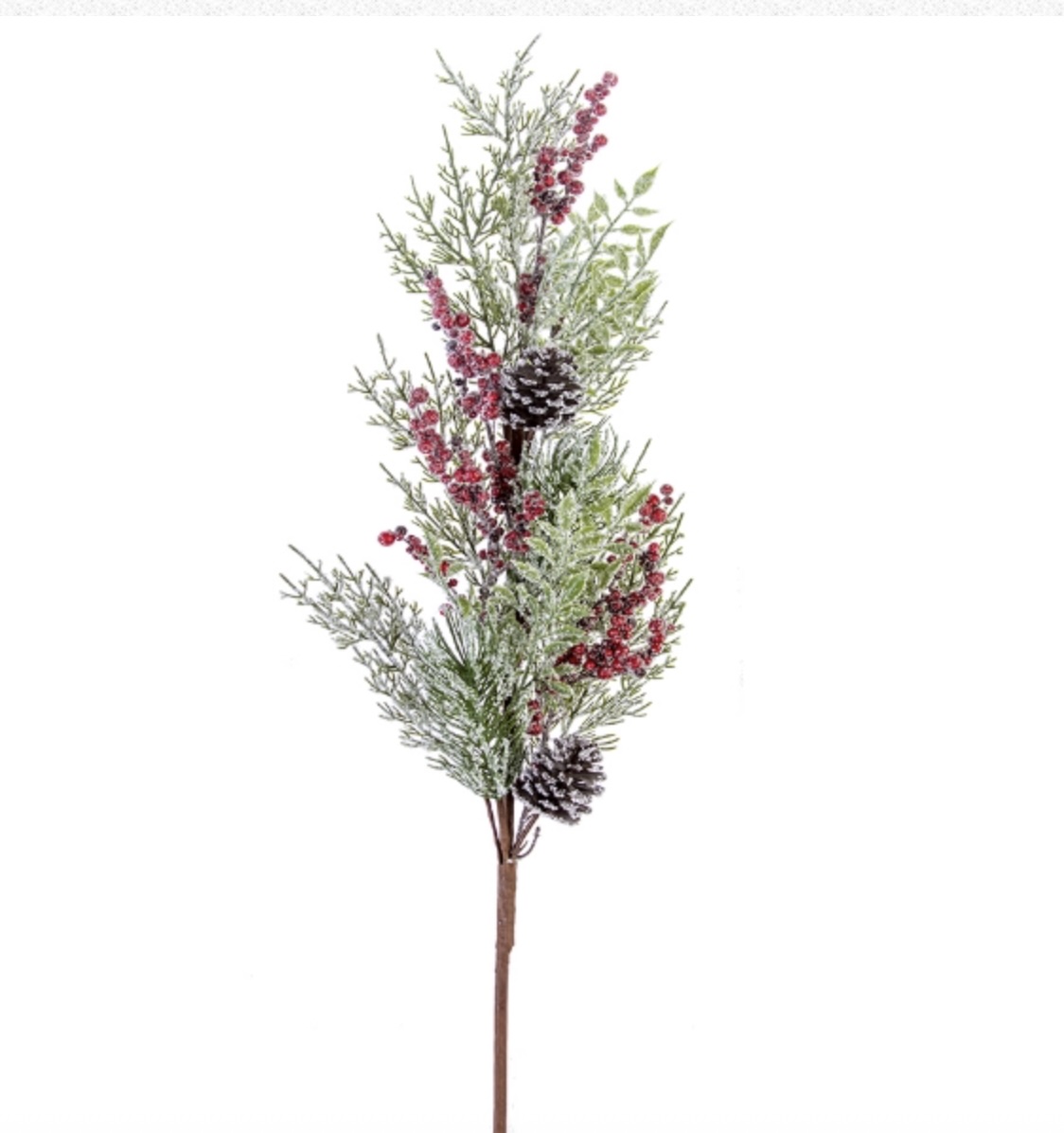 Snowy Pine Berry Spray 40"