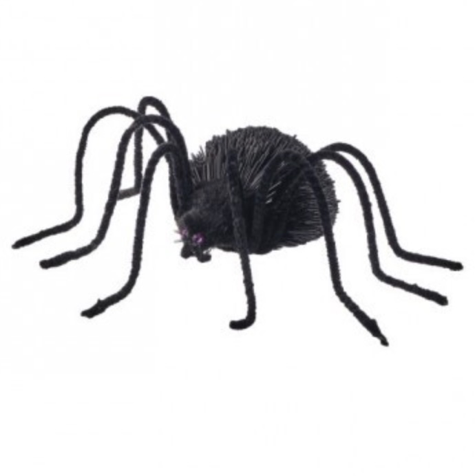Black Glitter Spider 9"