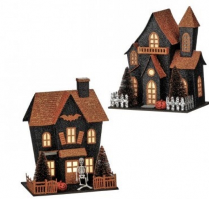 HALLOWEEN HOUSE,8" LED ASORTMENT