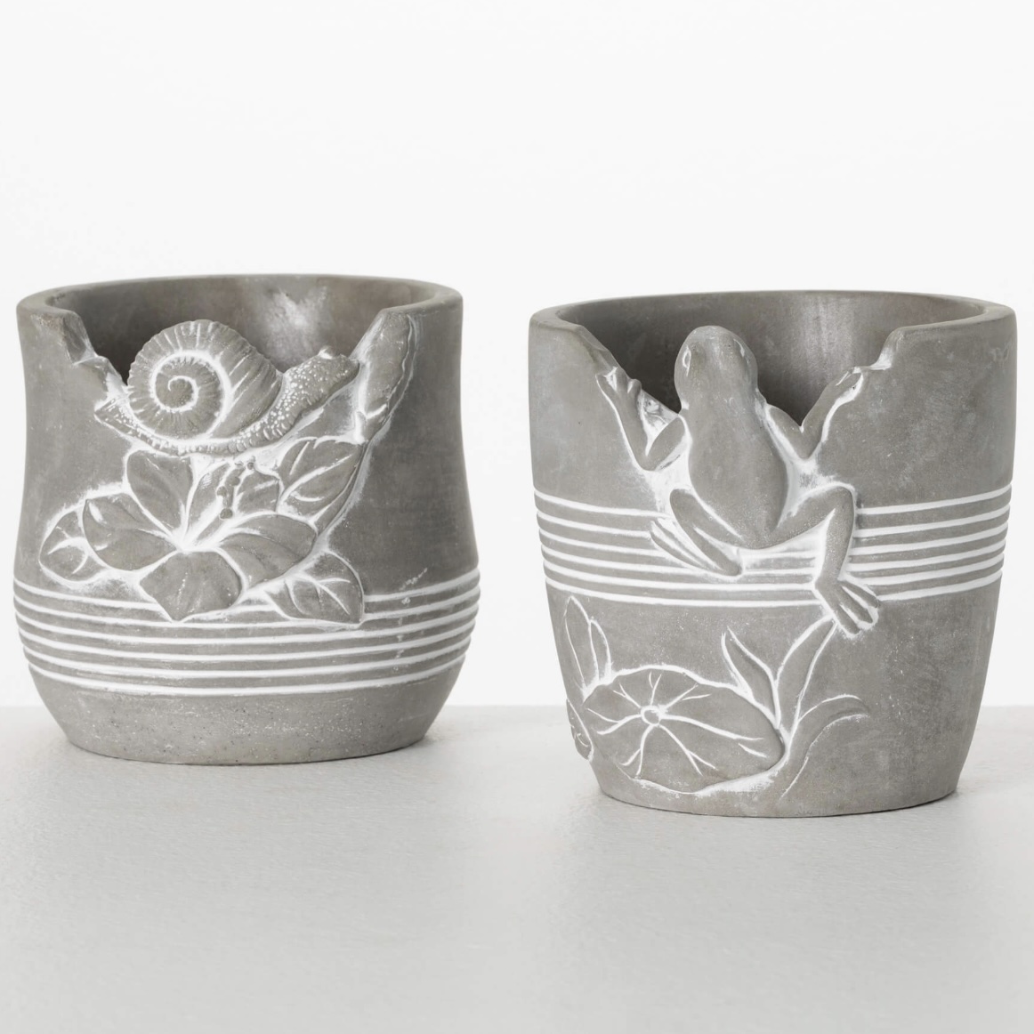 Snail & Frog Pots 5" (Sold Separately)