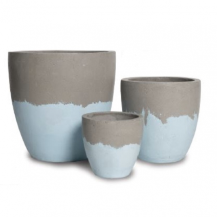 Splashdown Robin Egg Planter 8"