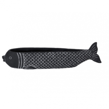 Large Black Koi Planter 15.4"L