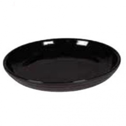 Black Ceramic Saucer 18"