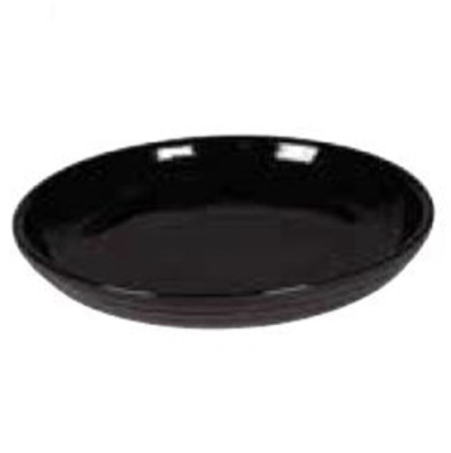 Black Ceramic Saucer 14.25"