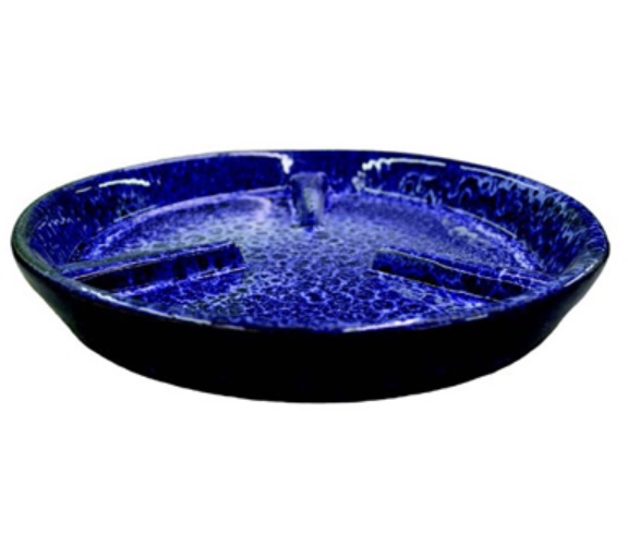 Leo Cobalt Blue Terracotta Glazed Saucer 8"