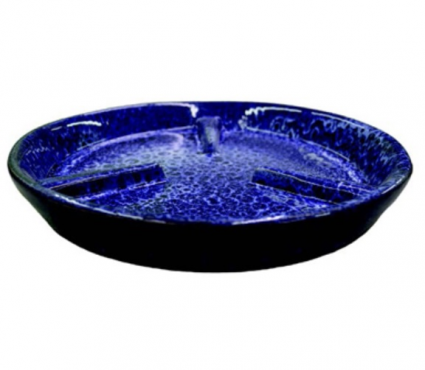 Leo Cobalt Blue Terracotta Glazed Saucer 8"