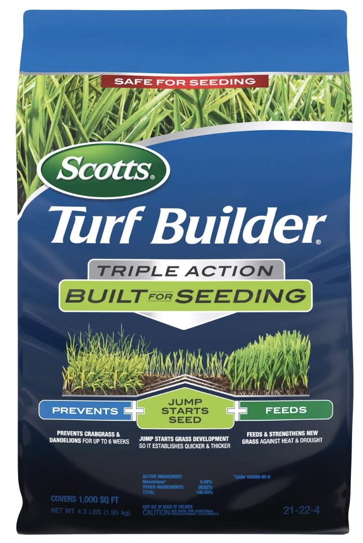 Scotts® Turf Builder® Triple Action Built For Seeding (4.3 lbs)