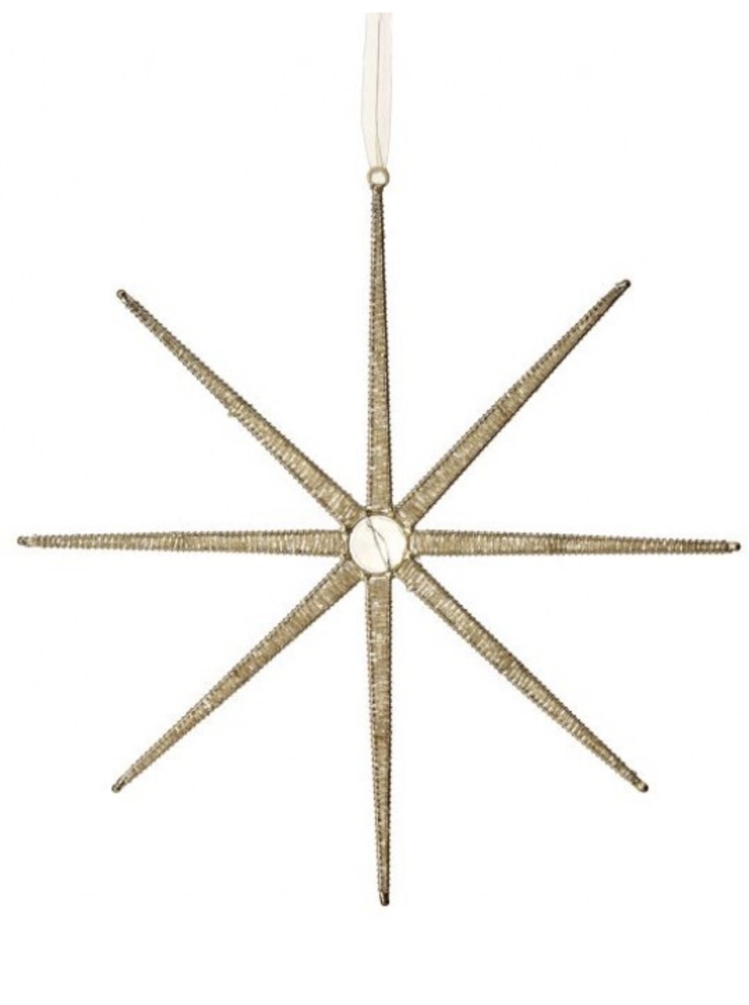 Champagne Desert Star Ornament 12"