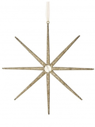 Champagne Desert Star Ornament 12"