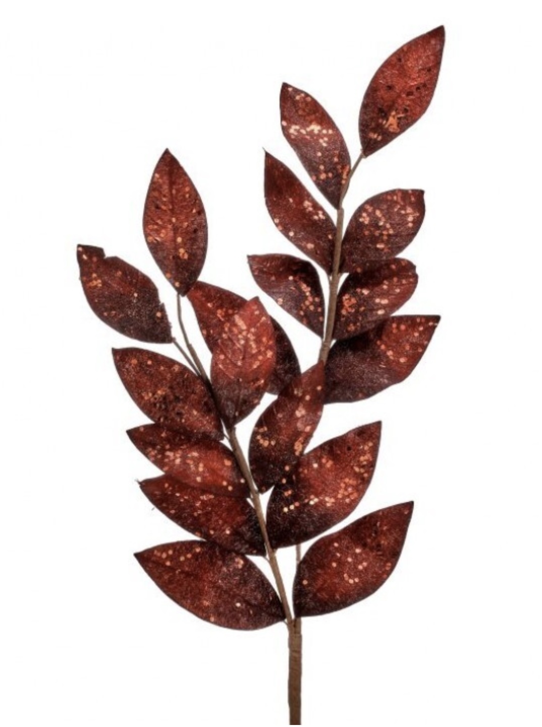 Bronze Glitter Laurel Spray 25"