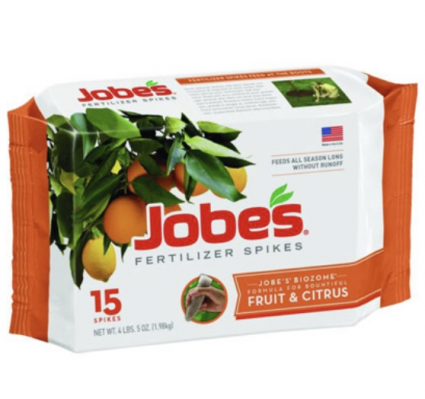 Jobes Fruit & Citrus Tree Fertilizer Spikes 15 Pack