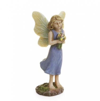 Fairy Holding a Wildflower Bouquet