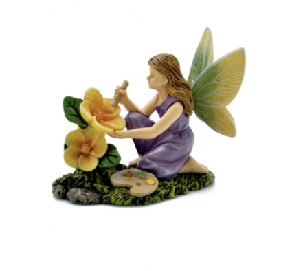 Fairy Painting Flowers