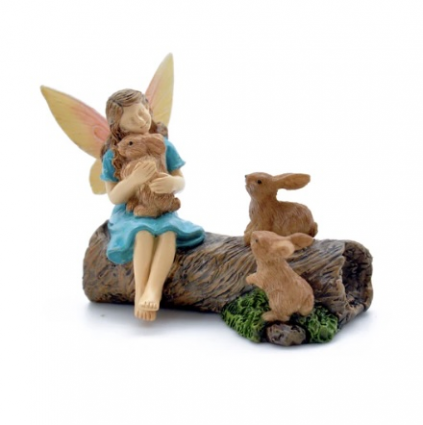 Fairy Snuggling Bunnies