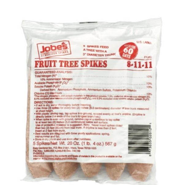 Jobes® Fertilizer Spikes Fruit & Citrus Tree 5 Pack