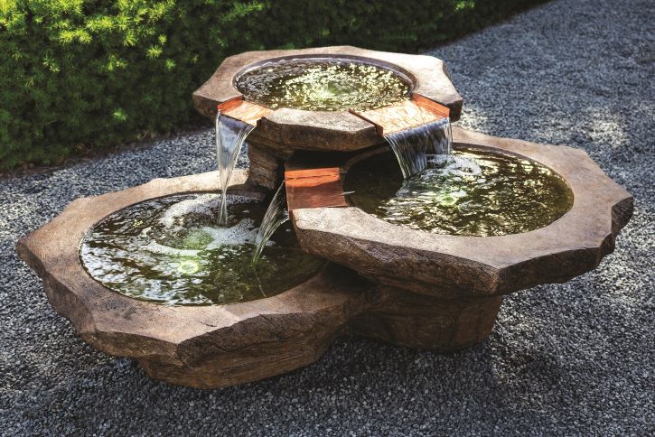 FOUNTAIN, STONE BASINS 847#