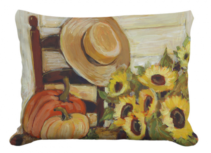 PILLOW, 19"X24" SUNFLOWER CHAIR
