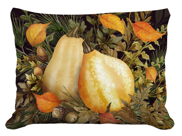 PILLOW, 19" X 24" PUMPKIN PAIR