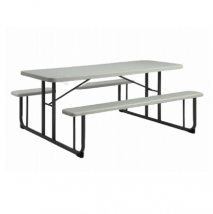 Picnic Table with Molded Top & Benches  6'