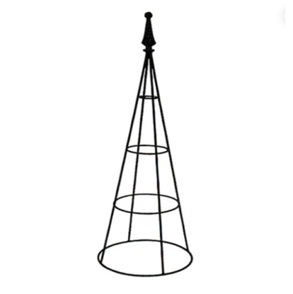 Black Plant Pillar 42"