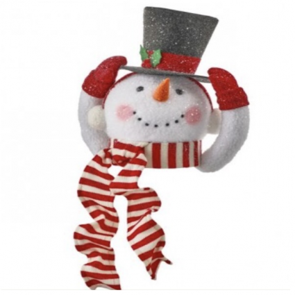 Felt Snowman with Hat Tree Topper 14"