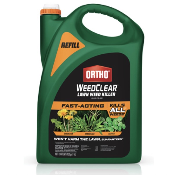 Ortho North Lawn Weed Killer RTU Refill with Comfort Wand, 1.33 Gal