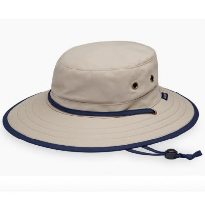 Wallaroo Men's Explorer Hat in Camel & Navy  (M/L)