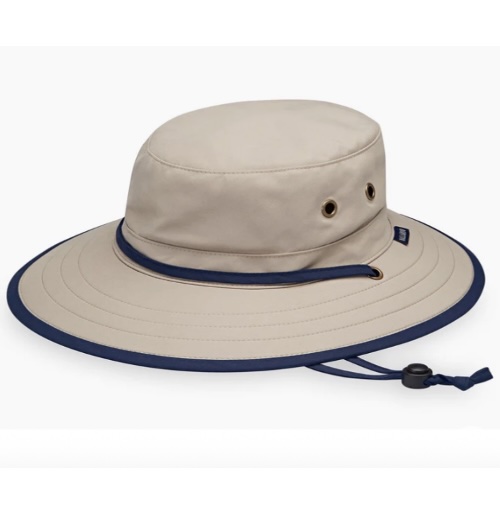 Wallaroo Men's Explorer Hat in Camel & Navy  (L-XL)
