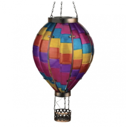 Striped Hot Air Balloon Solar Lantern