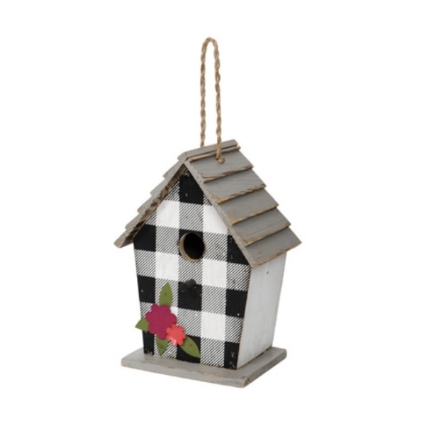 Buffalo Plaid Birdhouse