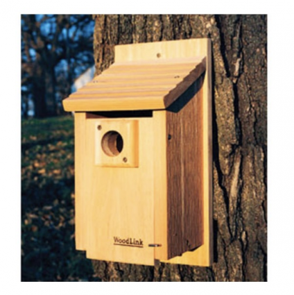 Traditional Blue Birdhouse