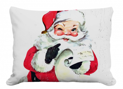 PILLOW, 19" X 24" SANTA'S LIST