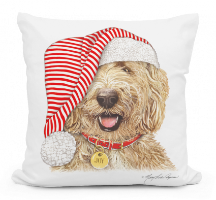 Goldendoodle Pillow 18"x18"