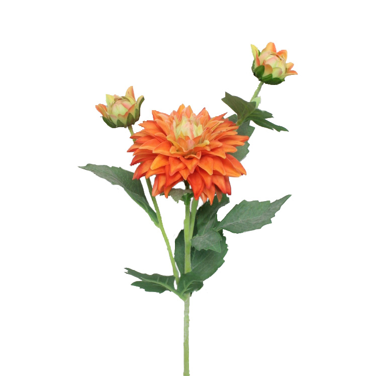 SPRAY, 24" ORANGE DAHLIA