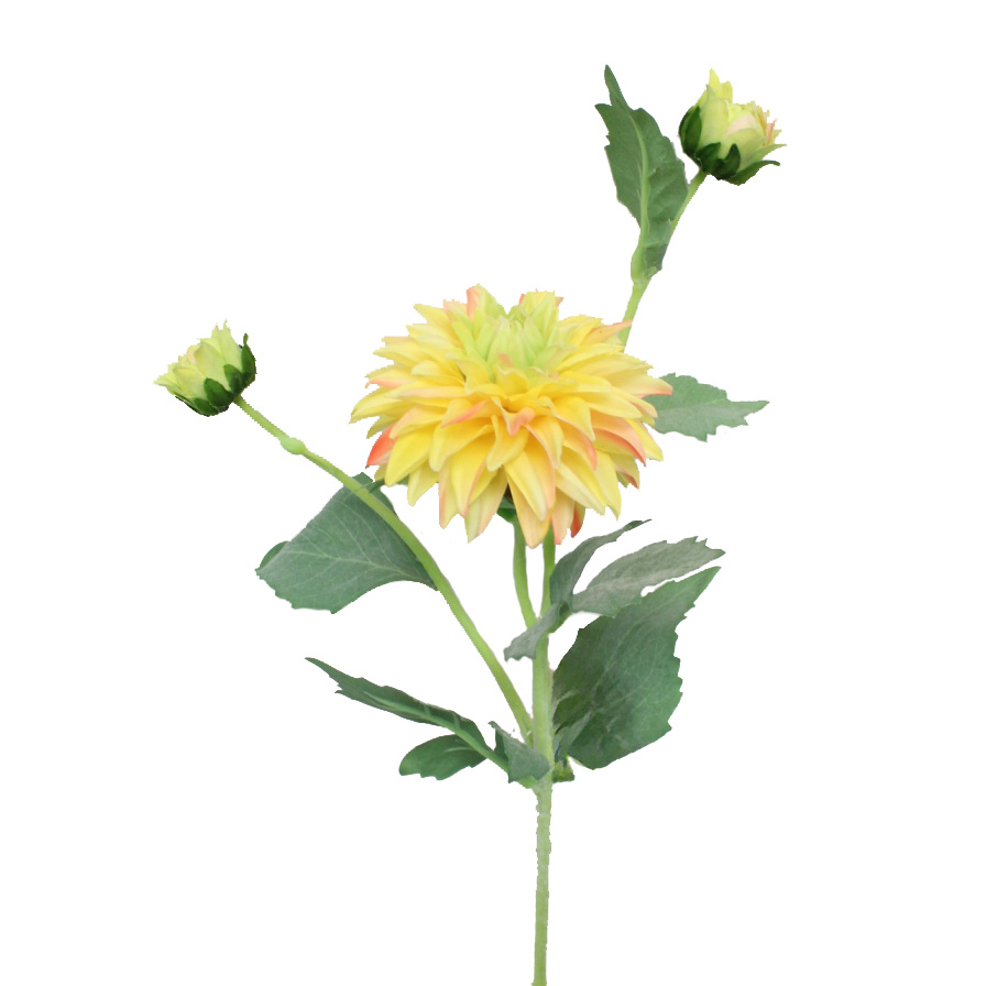 SPRAY, 24" YELLOW DAHLIA