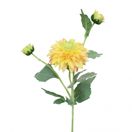 SPRAY, 24" YELLOW DAHLIA