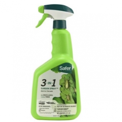 Safer 3-in-1 Garden Spray 32 oz RTU