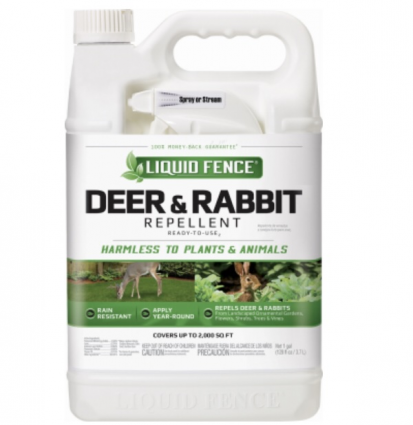 Liquid Fence Deer & Rabbit Repellent Concentrate  1 Gallon